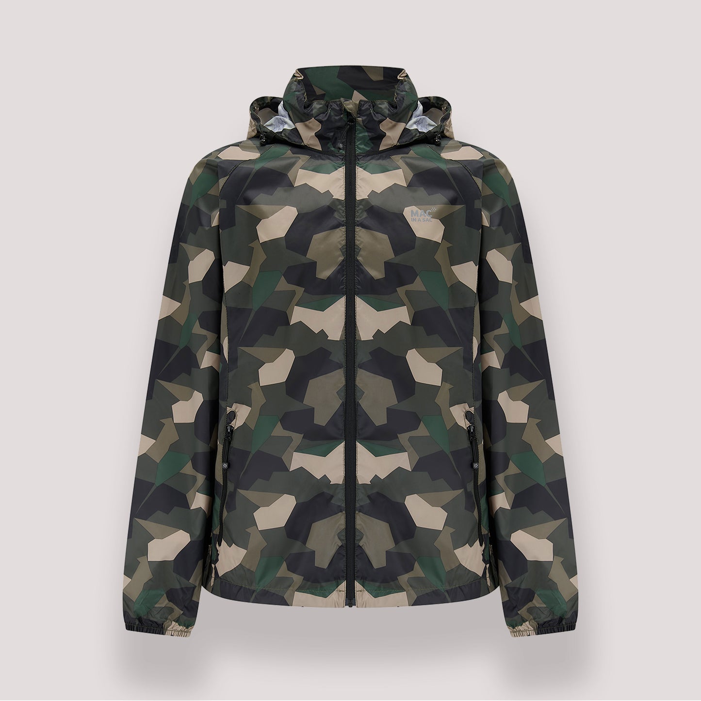 Origin Packable Waterproof Jacket - Green Camo