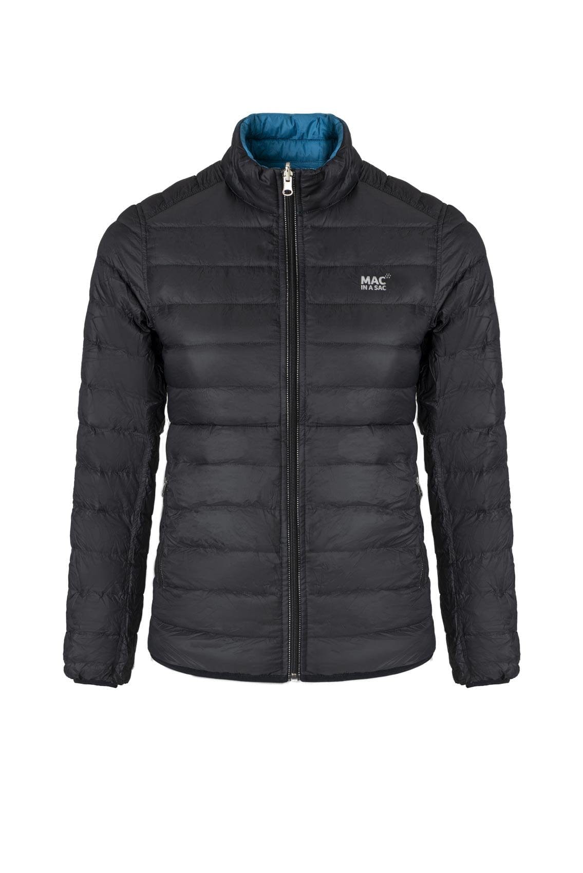 Polar - Womens Reversible Down Jacket - Jet Black Teal