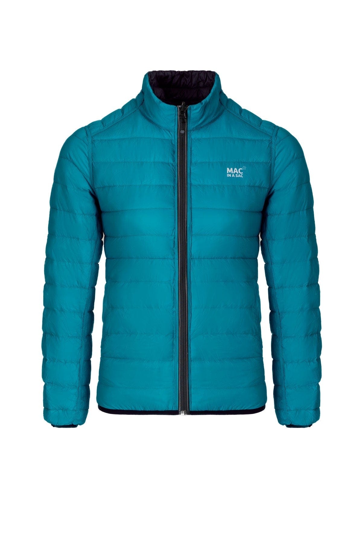 Polar - Womens Reversible Down Jacket - Jet Black Teal