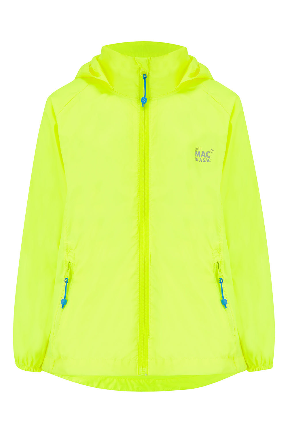 Origin Mini Packable Waterproof Kids Jacket - Neon Yellow