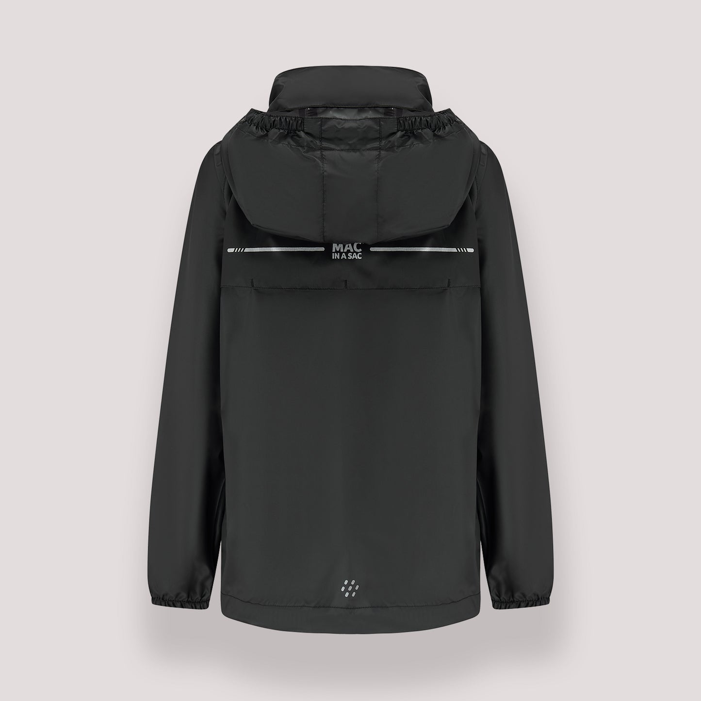 Origin Mini Packable Waterproof Kids Jacket - Black
