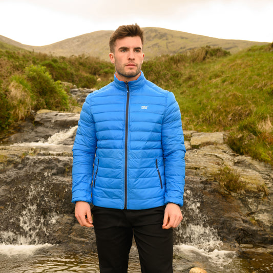 Polar - Packable Men's Down Jacket - Royal Flame