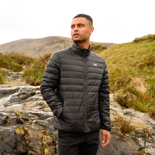 Polar - Packable Men's Down Jacket - Jet Black Charcoal