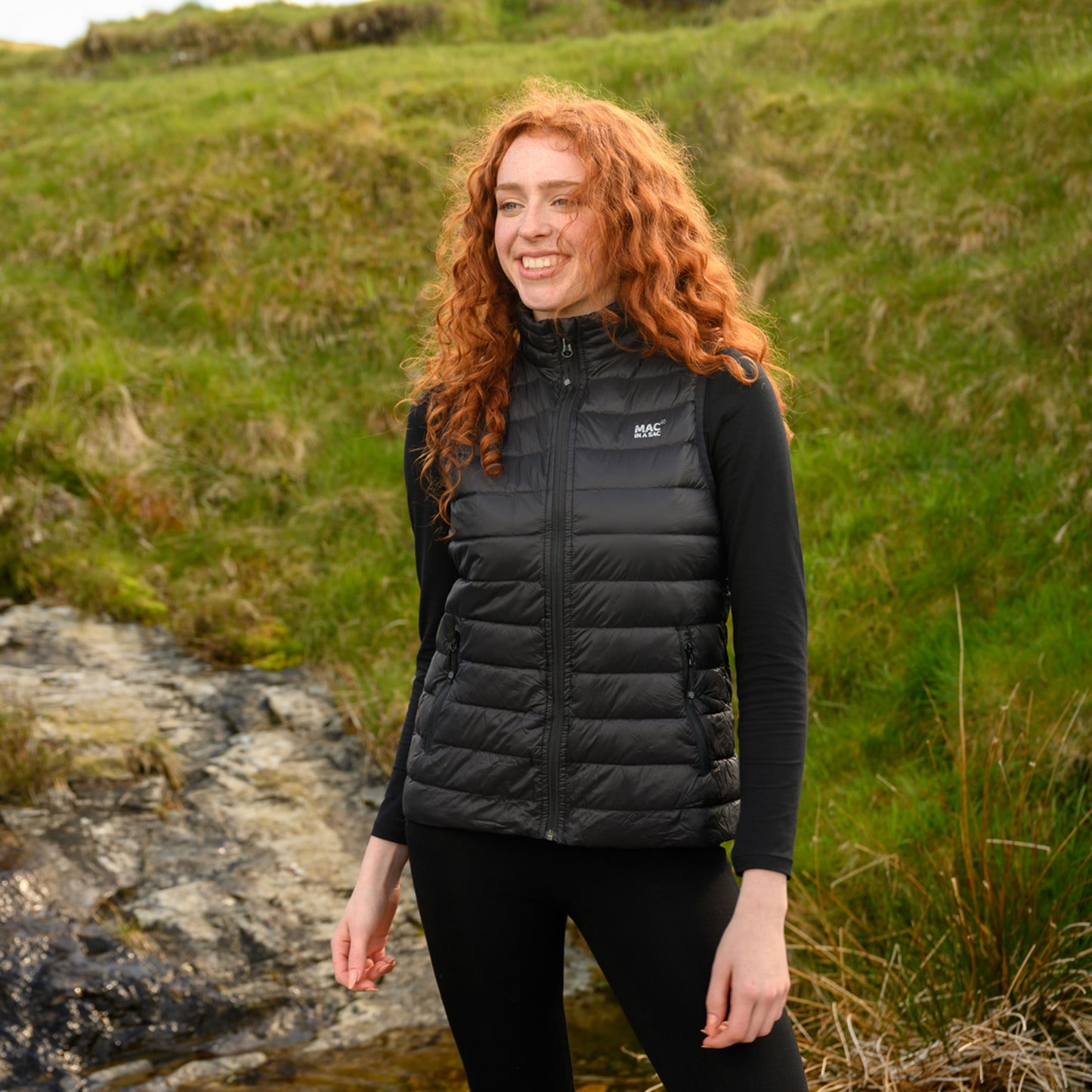 Alpine - Women's Packable Down Gilet - Black