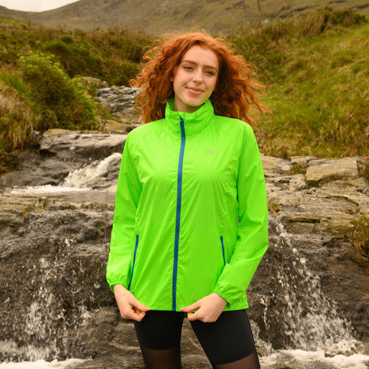 Origin Packable Waterproof Jacket - Neon Green