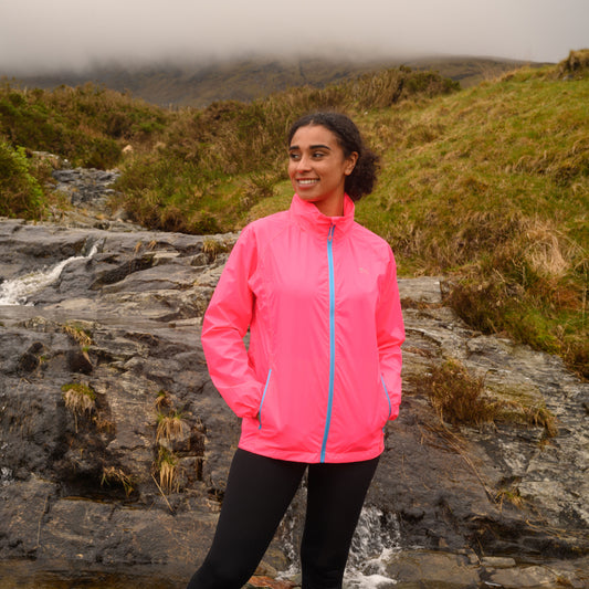 Origin Packable Waterproof Jacket - Neon Pink