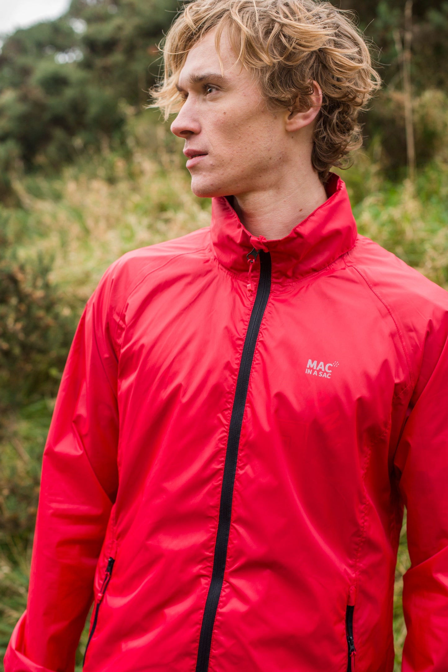 Origin Packable Waterproof Jacket - Lava Red