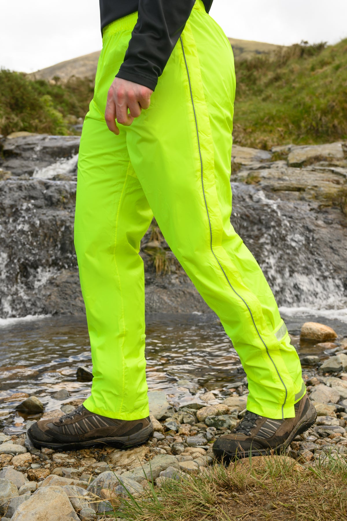 Origin Packable Full Zip Waterproof Overtrousers - Neon Yellow 7000