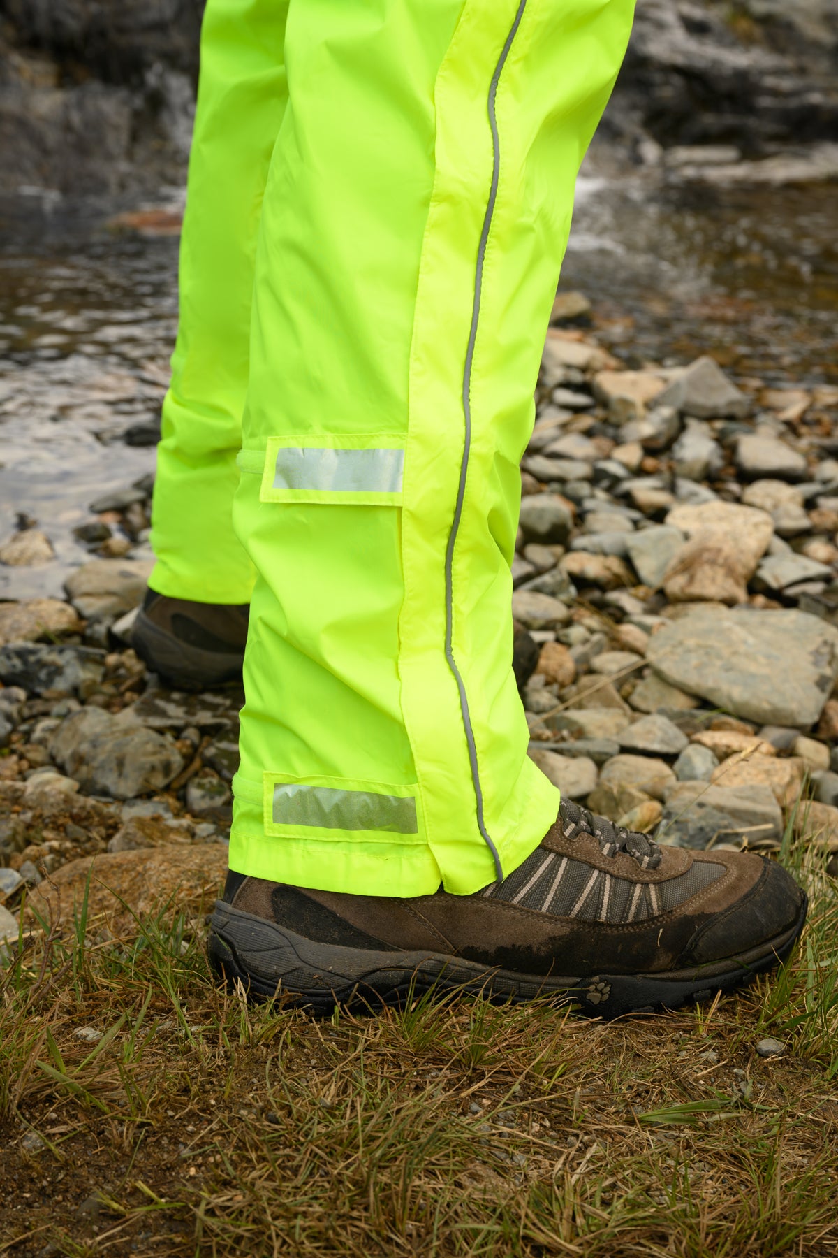 Origin Packable Full Zip Waterproof Overtrousers - Neon Yellow 7000