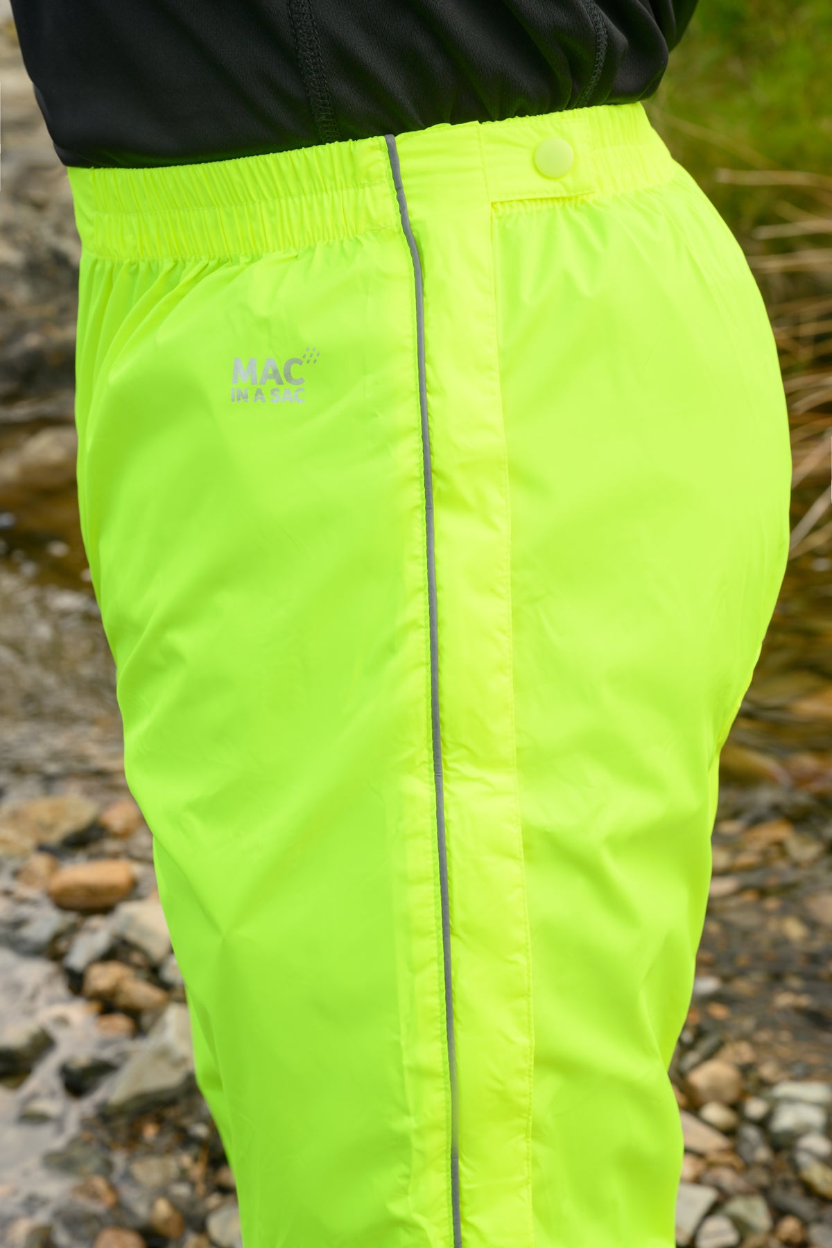 Origin Packable Full Zip Waterproof Overtrousers - Neon Yellow 7000