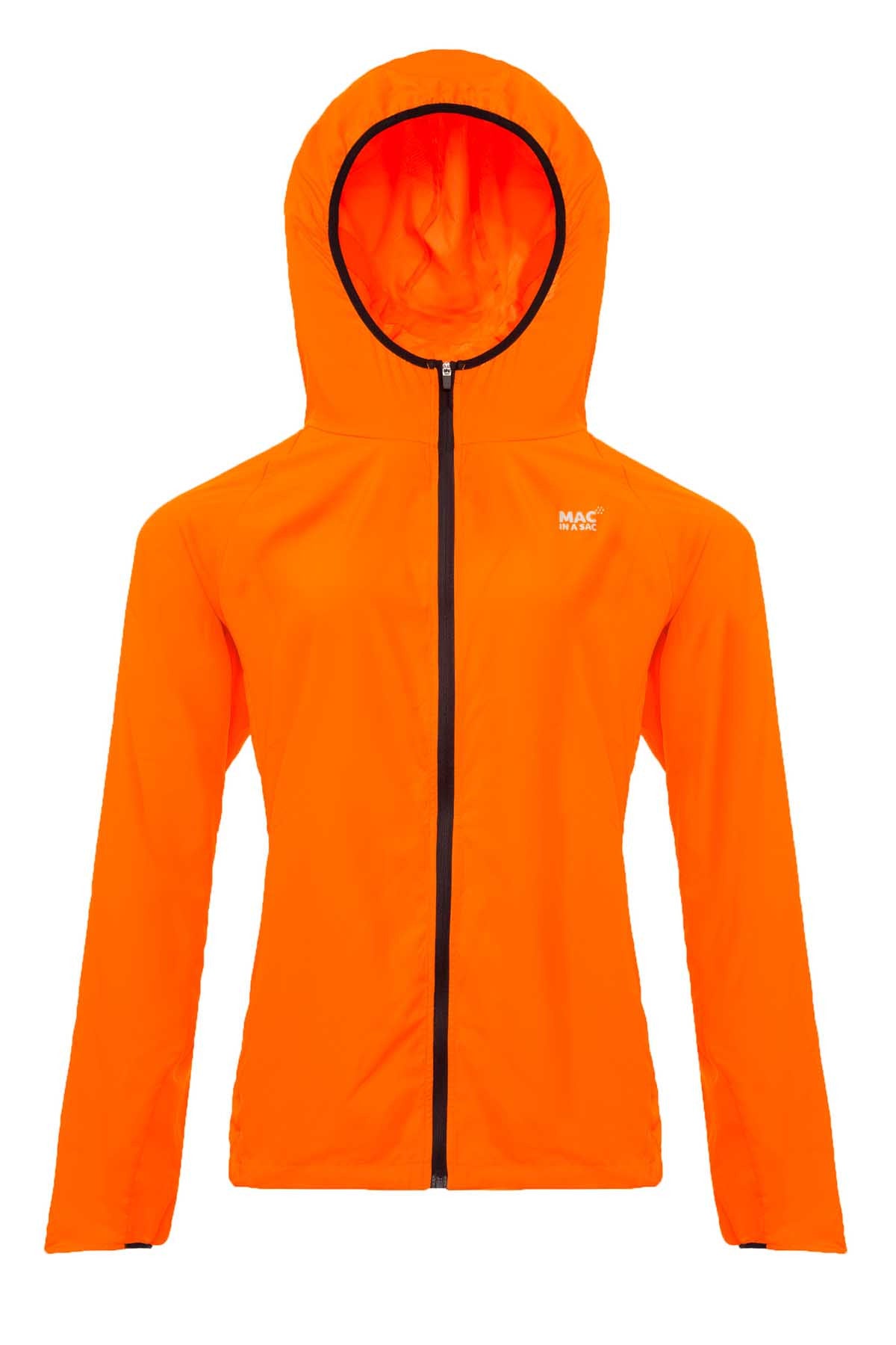 Ultra Packable Running Jacket - Neon Orange