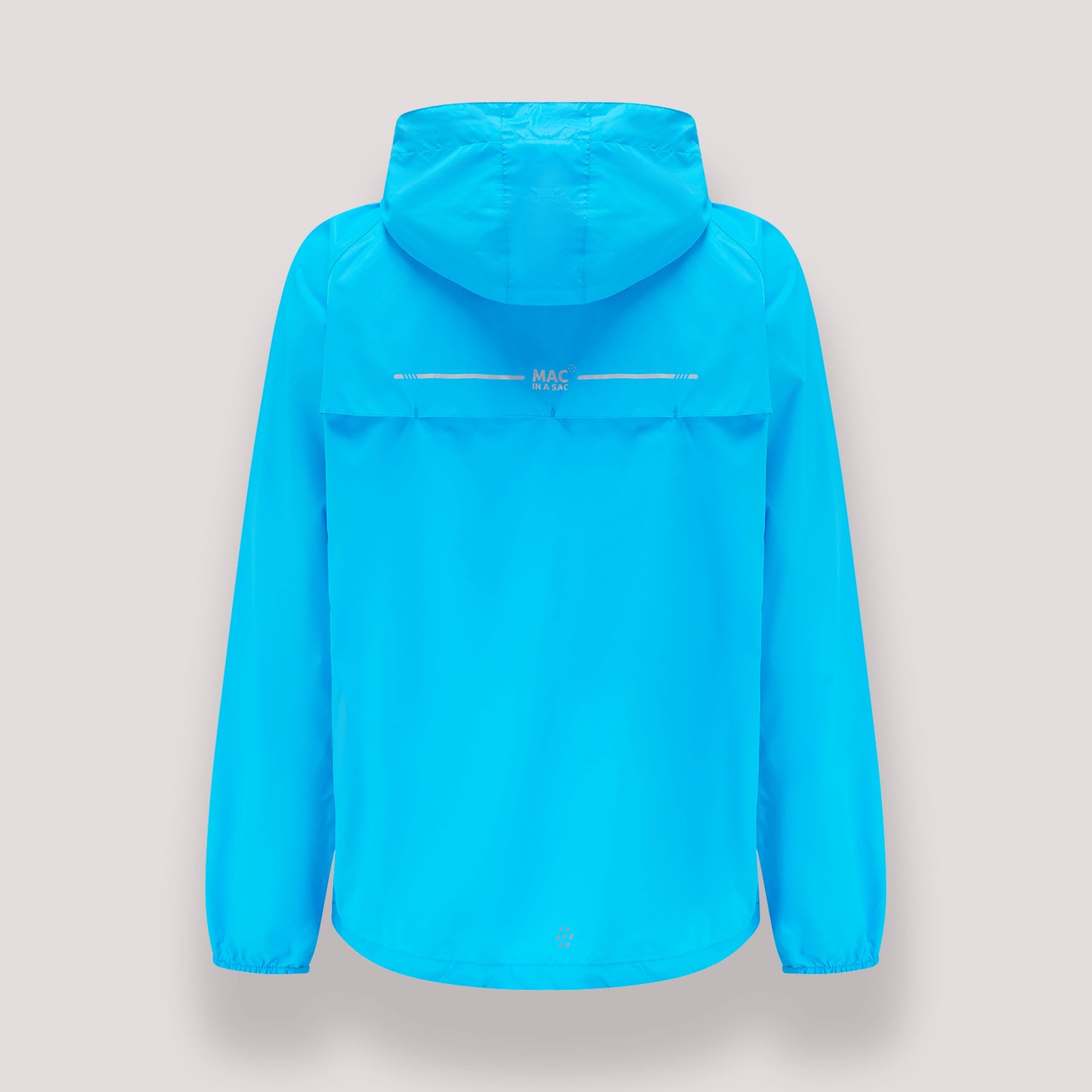 Origin Packable Waterproof Jacket - Neon Blue Tonal Zip