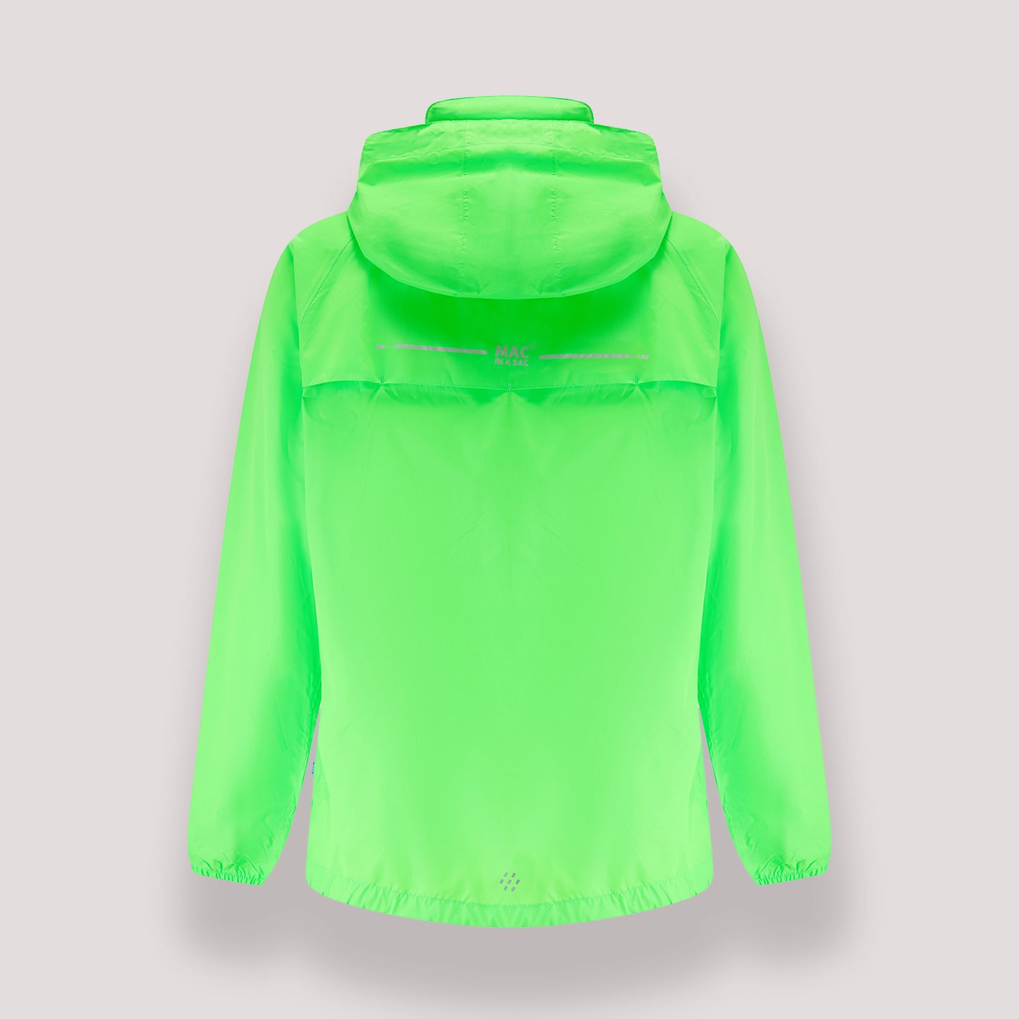 Origin Packable Waterproof Jacket - Neon Green Tonal Zip