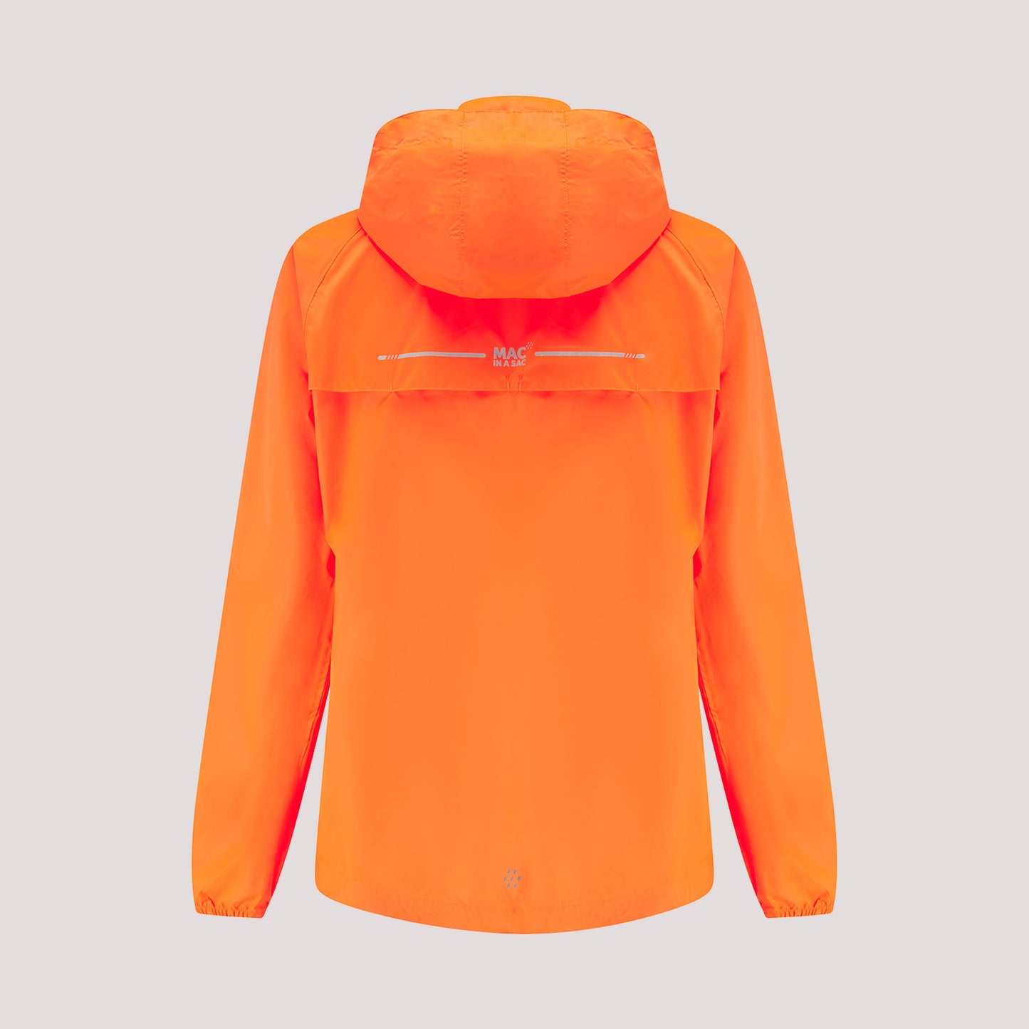 Origin Packable Waterproof Jacket - Neon Orange Tonal Zip