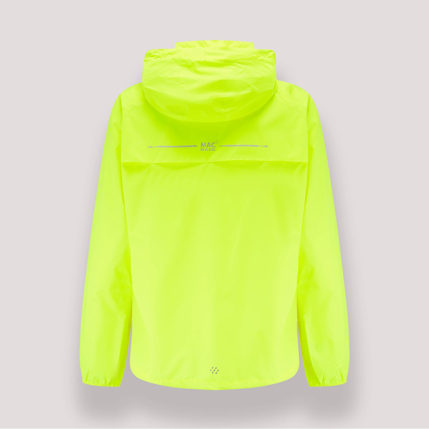 Origin Packable Waterproof Jacket - Neon Yellow Tonal Zip