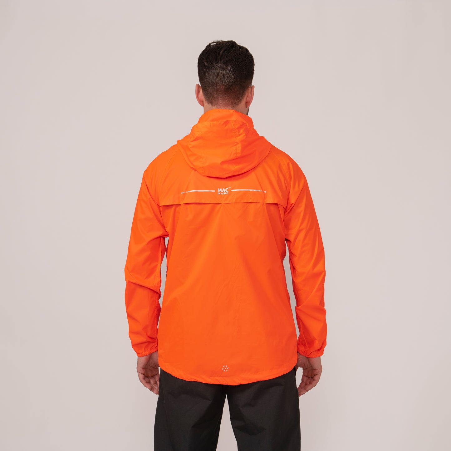 Origin Packable Waterproof Jacket - Neon Orange Tonal Zip