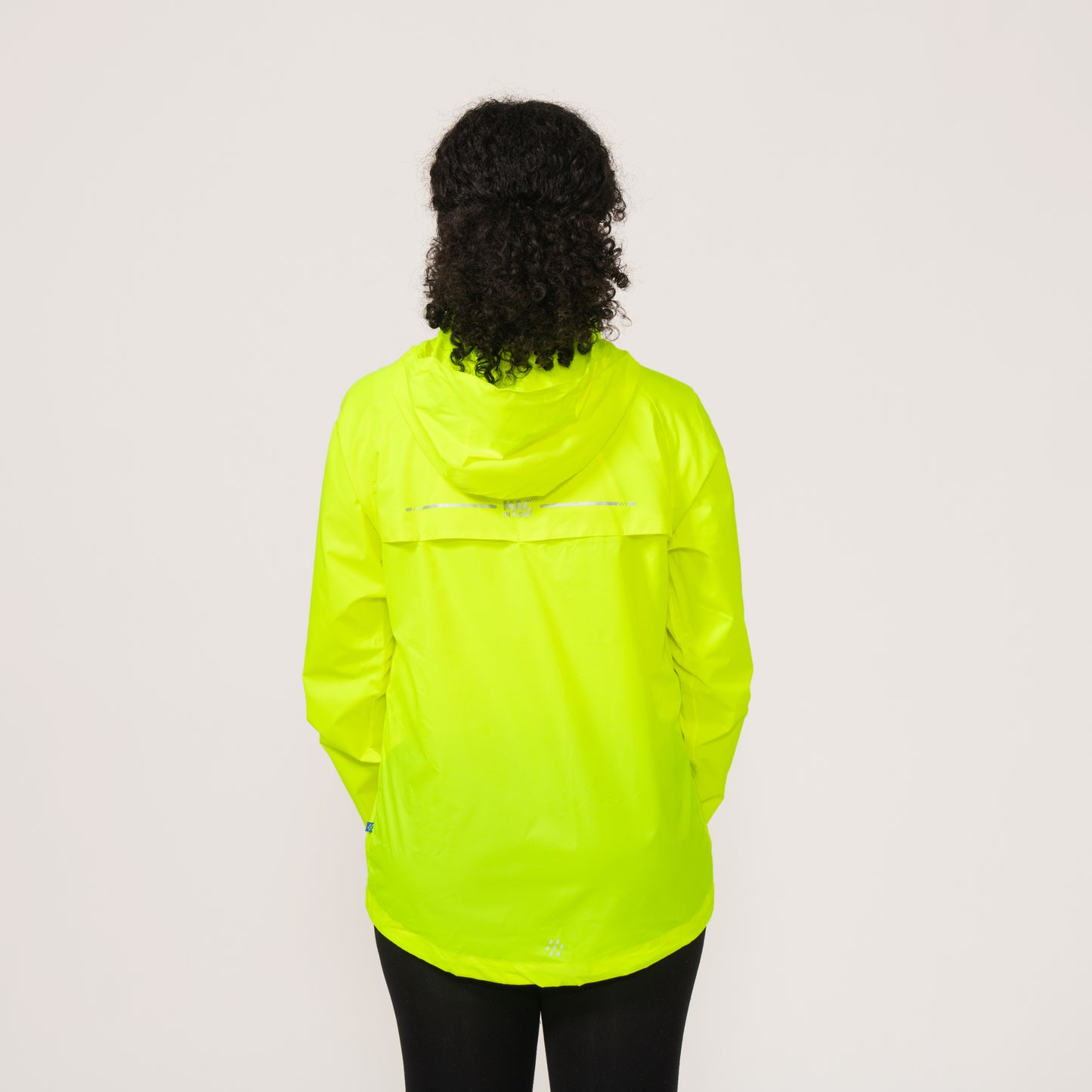 Origin Packable Waterproof Jacket - Neon Yellow Tonal Zip