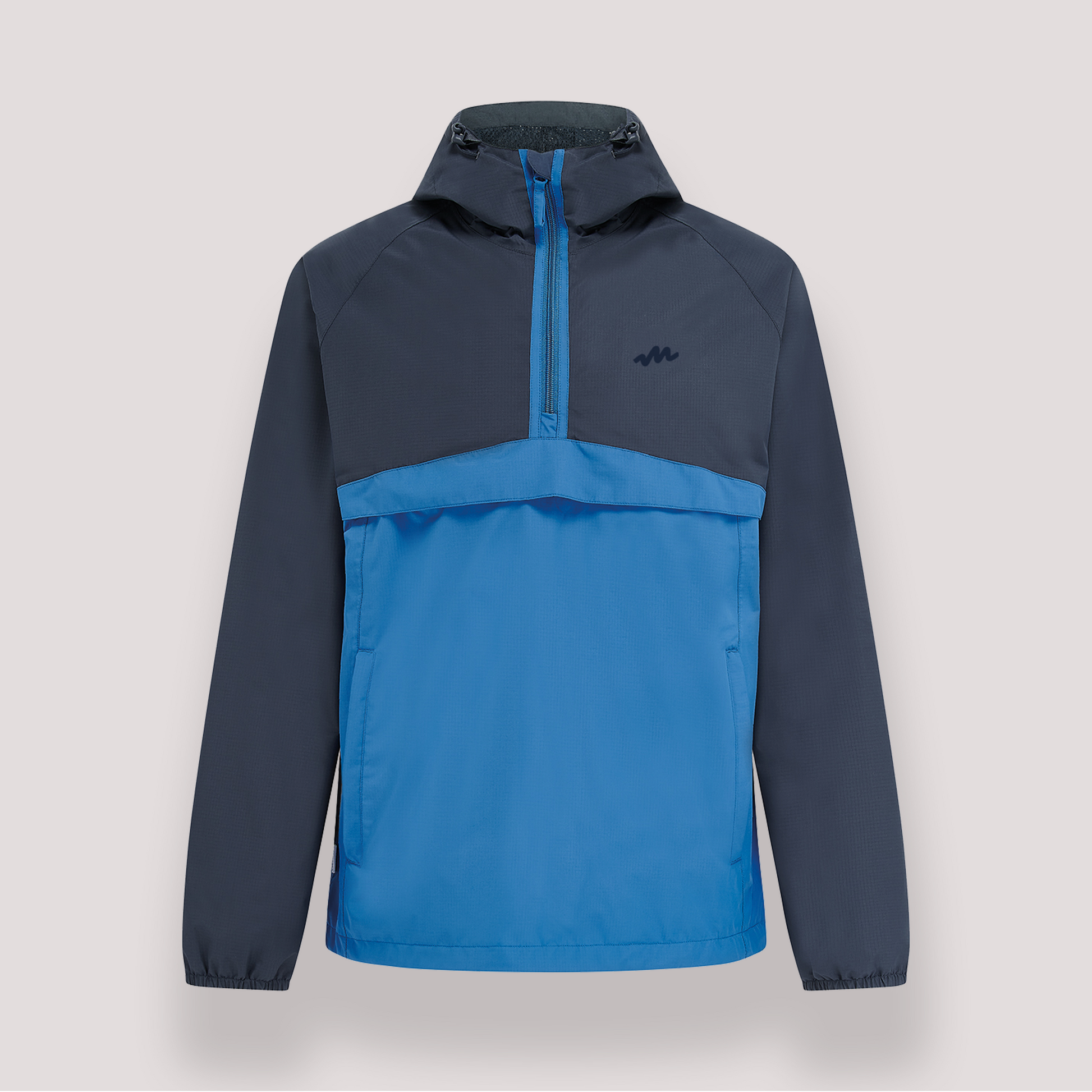 Nomad - Waterproof Half-Zip Jacket - Navy Blue – Mac in a Sac