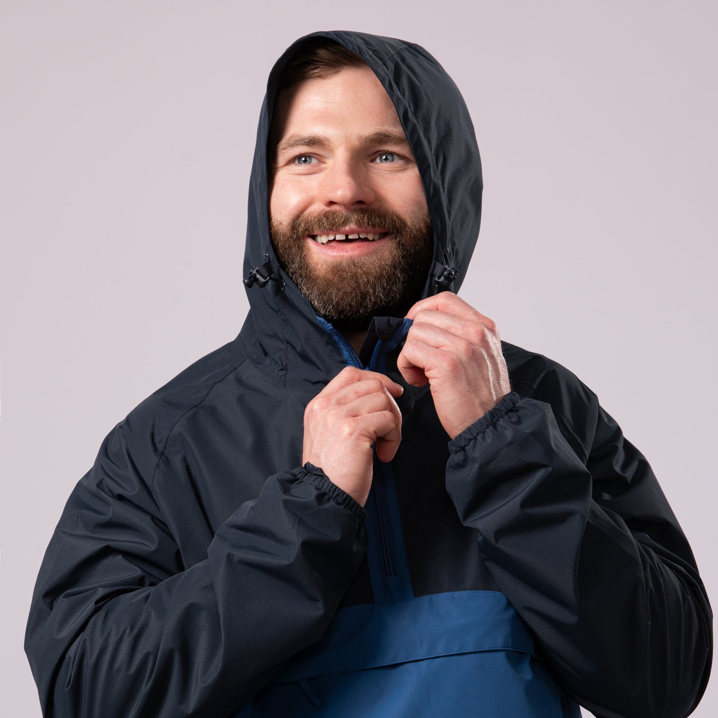 Nomad - Waterproof Half-Zip Jacket - Navy Blue