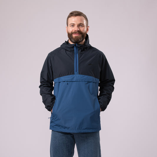 Nomad - Waterproof Half-Zip Jacket - Navy Blue