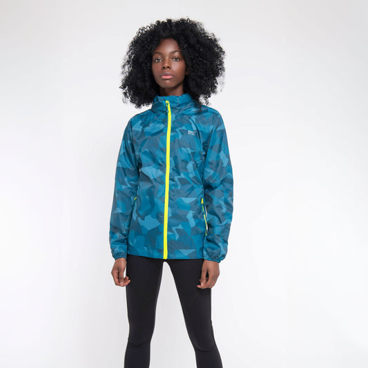 Origin Packable Waterproof Jacket - Teal Camo