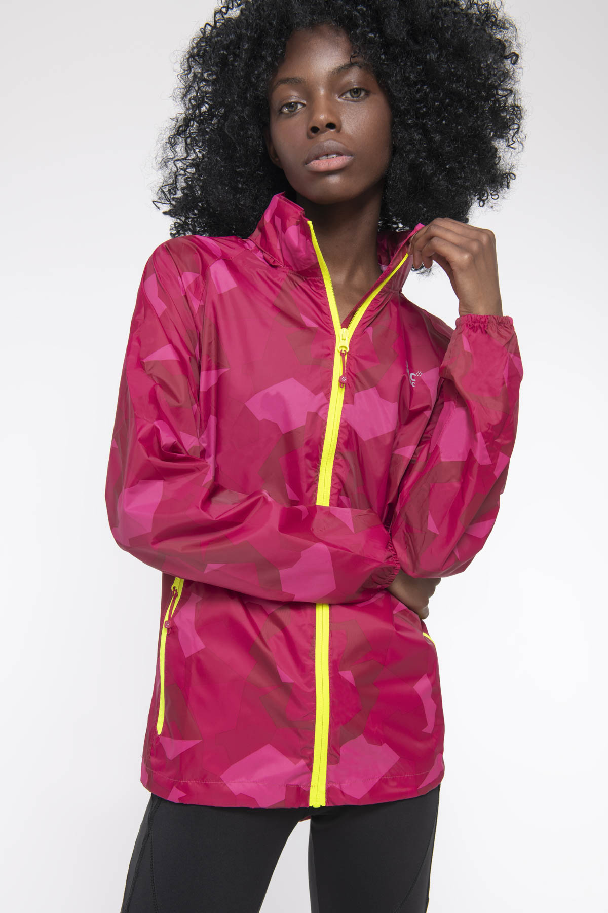 Origin Packable Waterproof Jacket - Pink Camo
