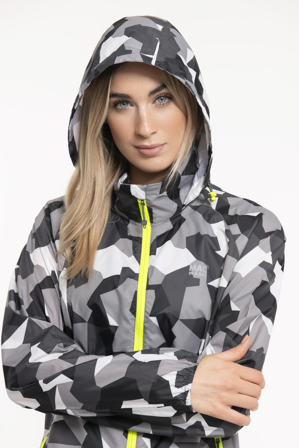 Origin Packable Waterproof Jacket - White Camo