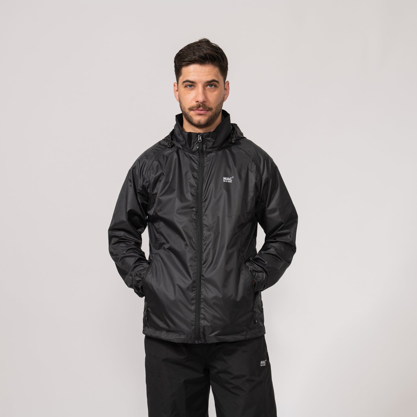Origin Packable Waterproof Jacket - Black