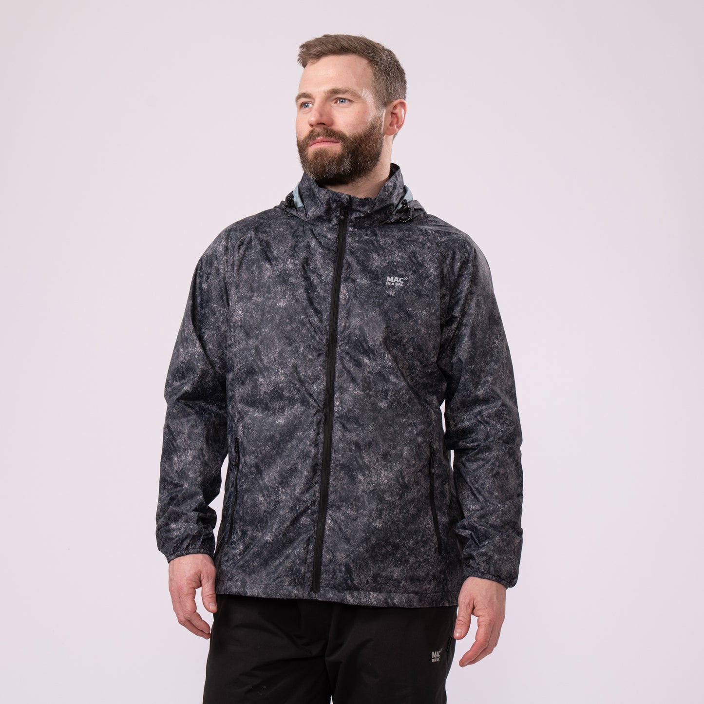 Origin Packable Waterproof Jacket - Black Etch