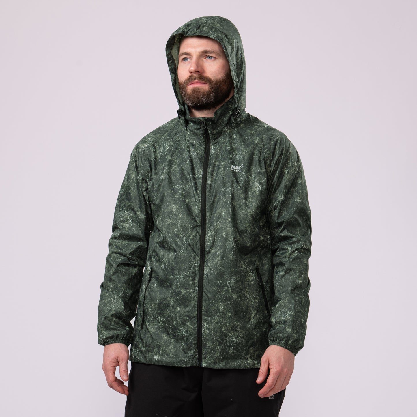 Origin Packable Waterproof Jacket - Khaki Etch