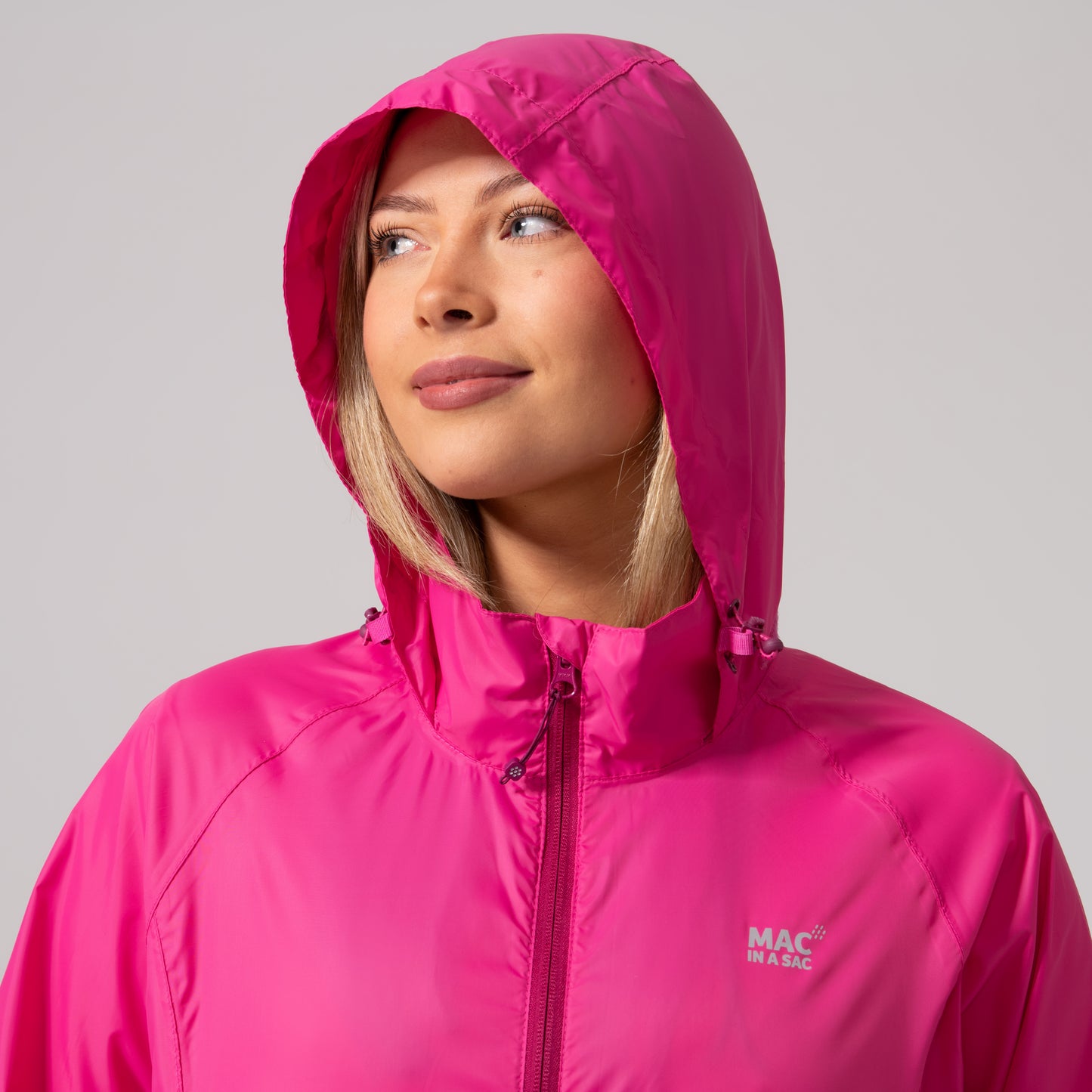 Origin Packable Waterproof Jacket - Pink Tonal Zip