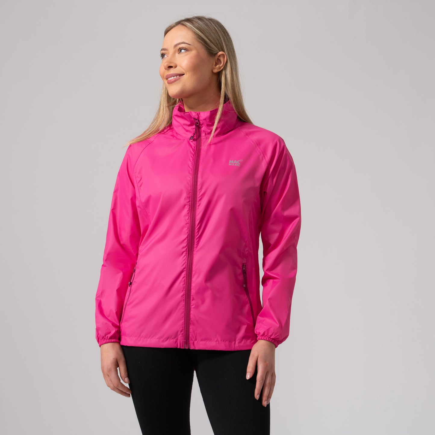 Origin Packable Waterproof Jacket - Pink Tonal Zip