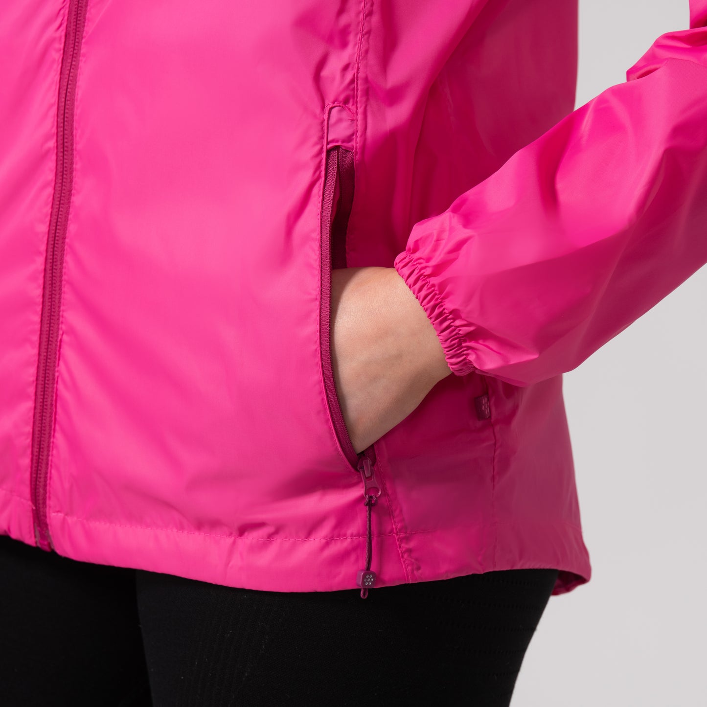 Origin Packable Waterproof Jacket - Pink Tonal Zip