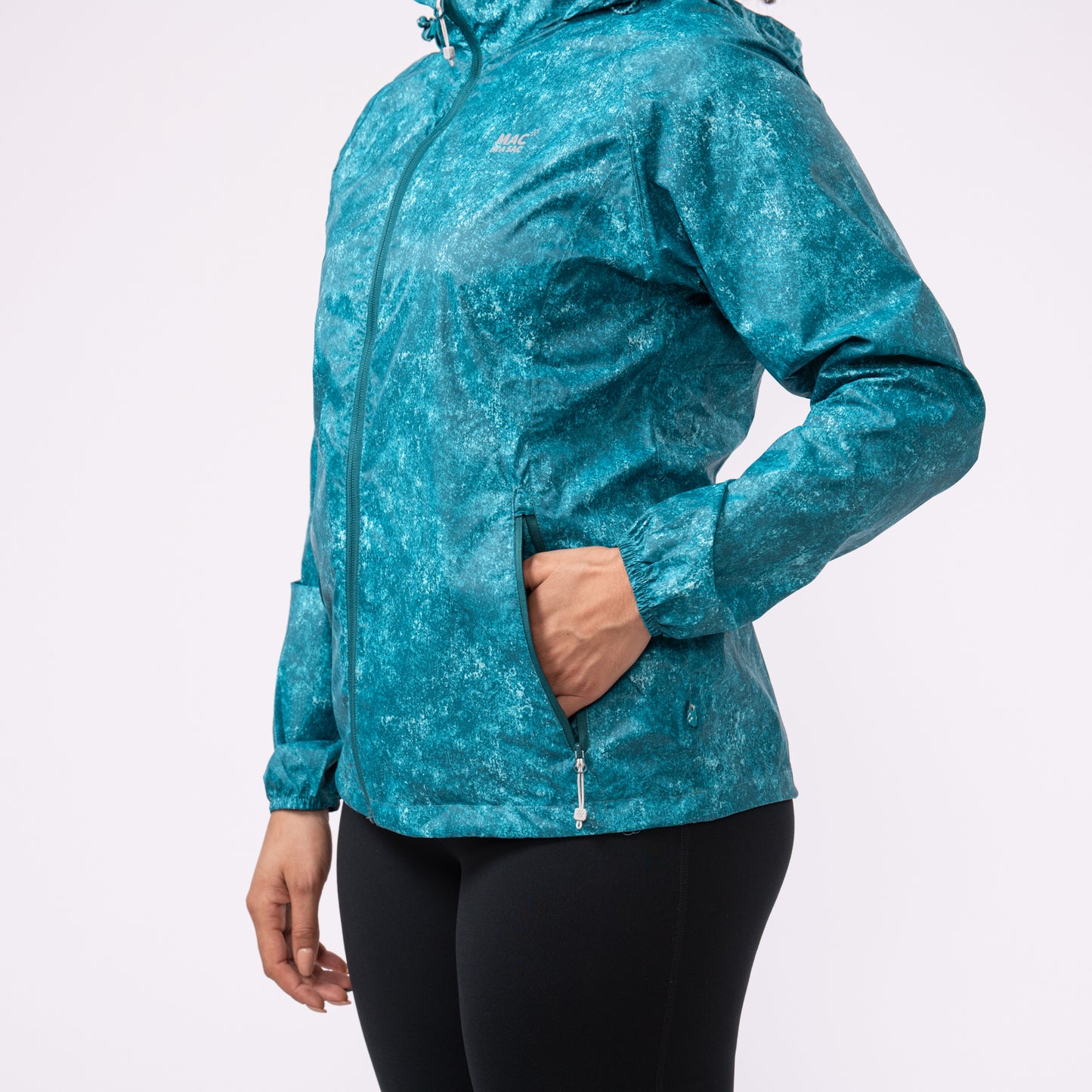 Origin Packable Waterproof Jacket - Teal Etch