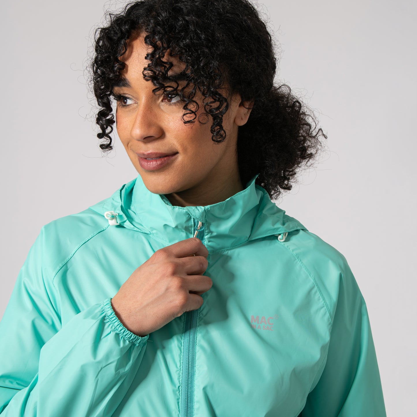 Origin Packable Waterproof Jacket - Tiffany
