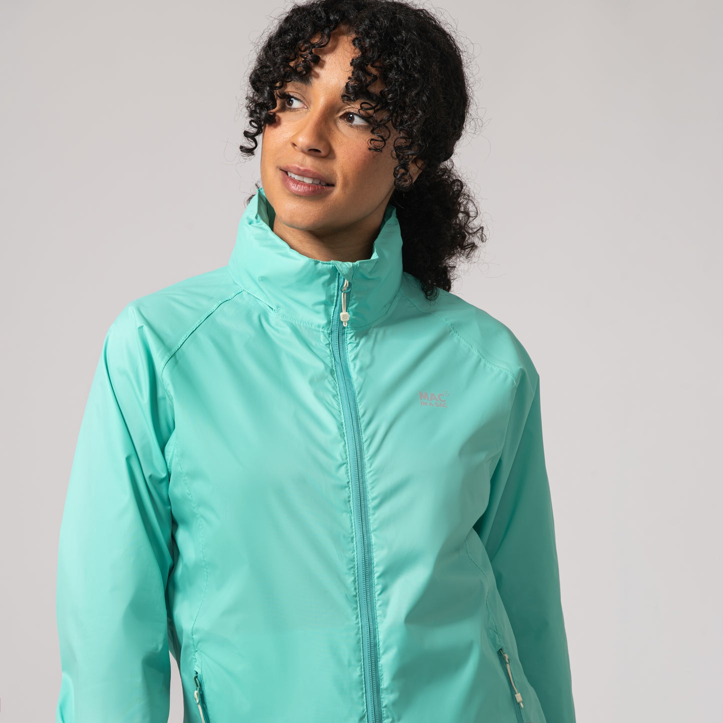 Origin Packable Waterproof Jacket - Tiffany