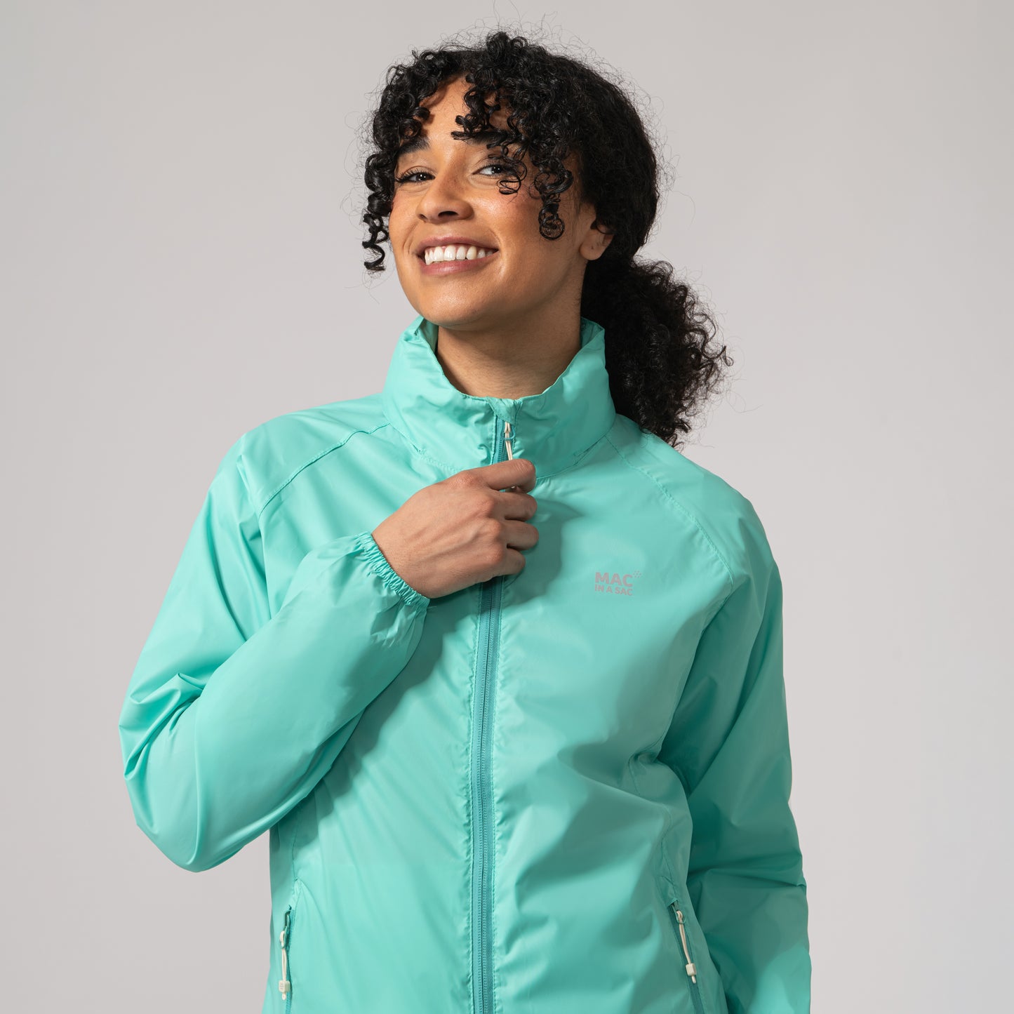 Origin Packable Waterproof Jacket - Tiffany