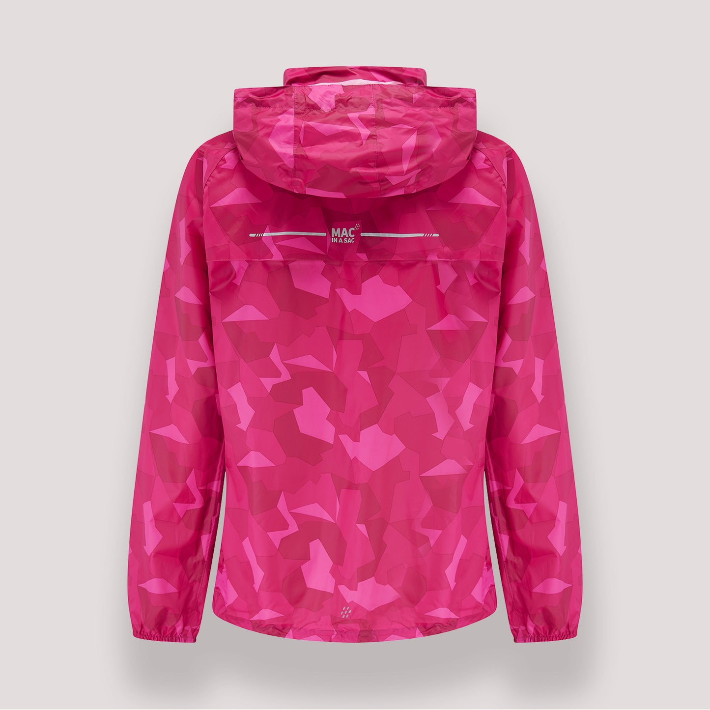 Origin Packable Waterproof Jacket - Pink Camo Tonal Zip