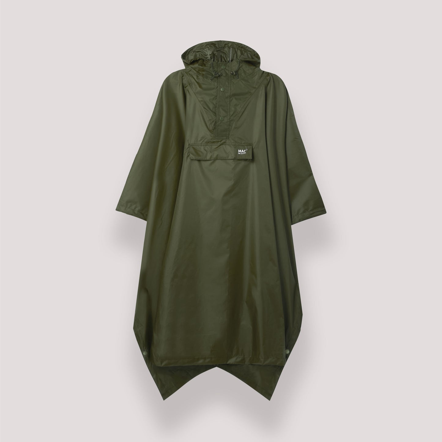 Poncho Packable Waterproof Cape - Khaki