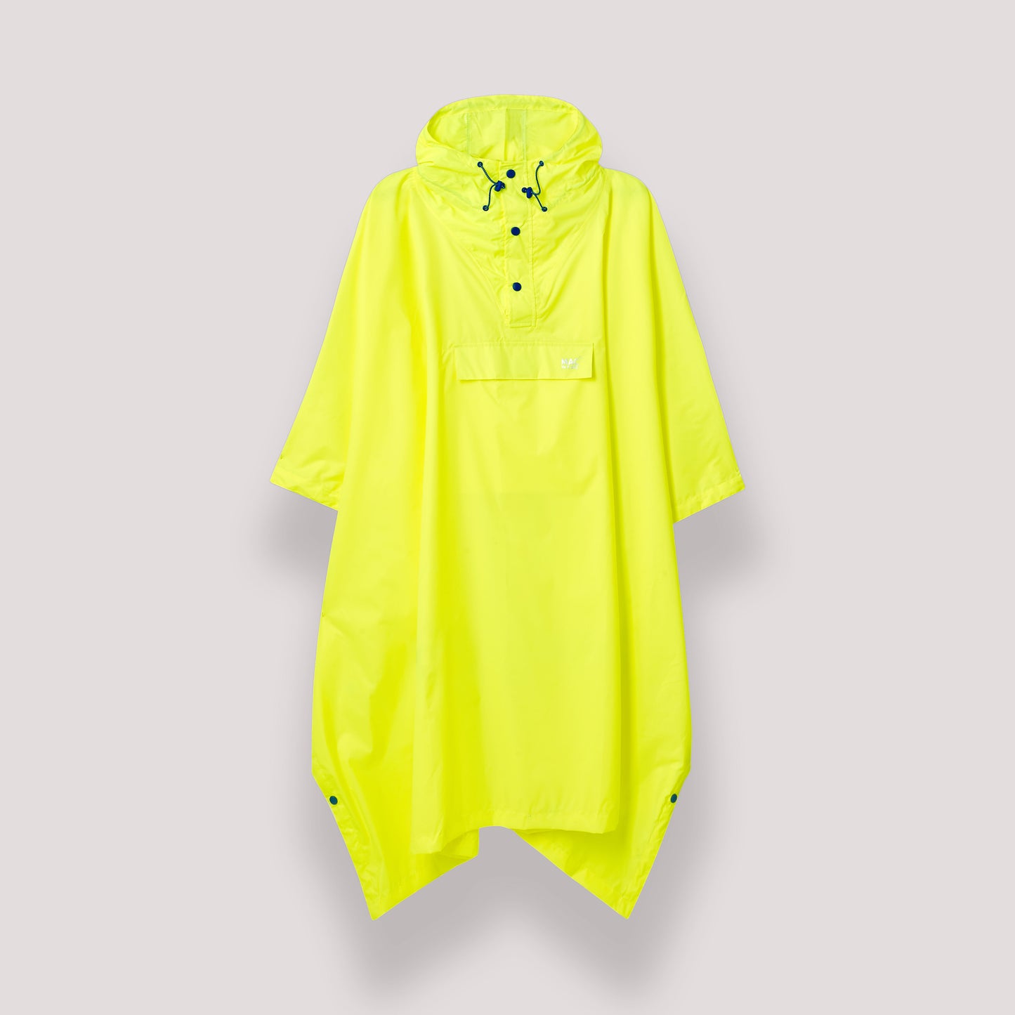 Poncho Packable Waterproof Cape - Neon Yellow