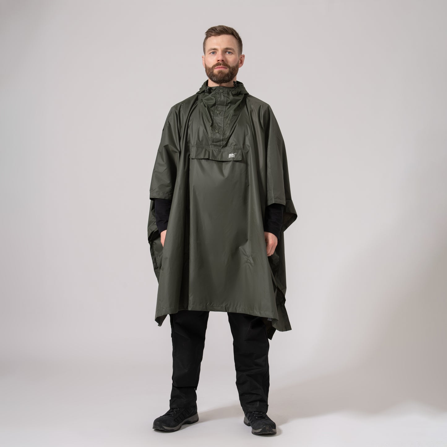 Poncho Packable Waterproof Cape - Khaki