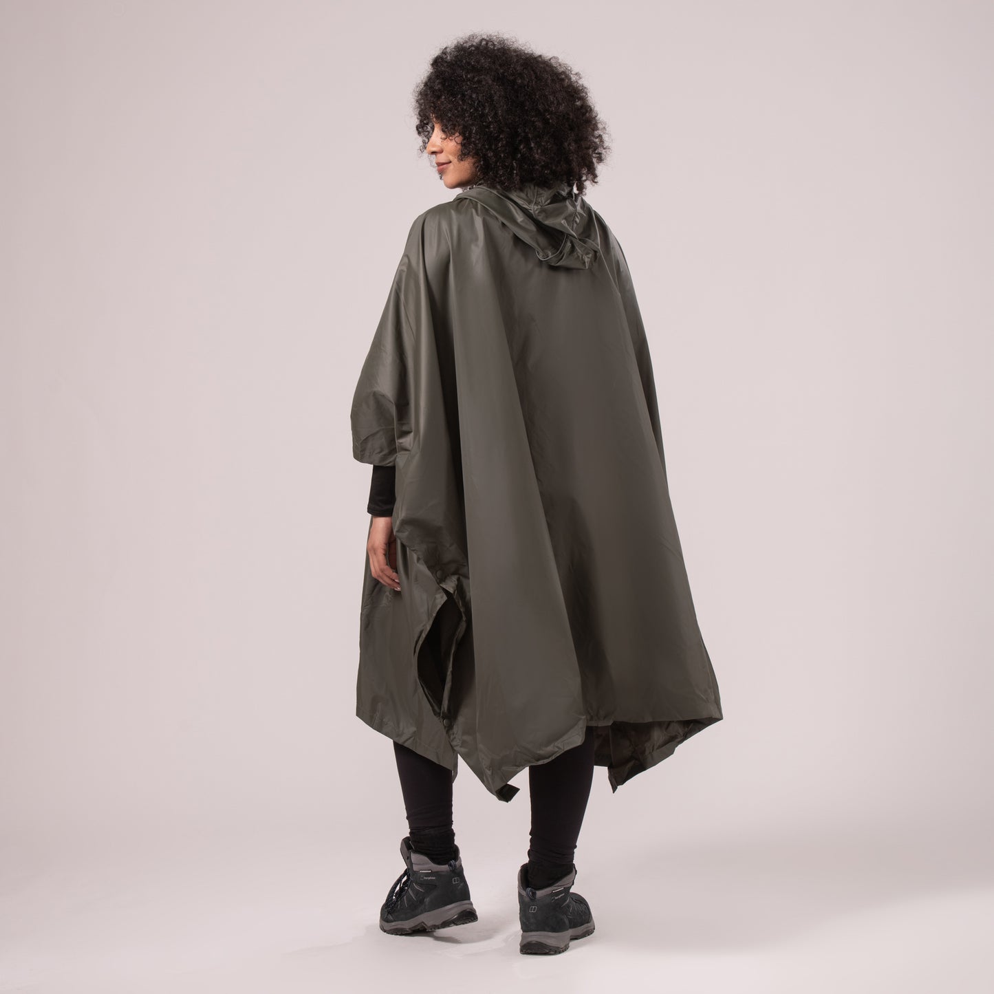 Poncho Packable Waterproof Cape - Khaki