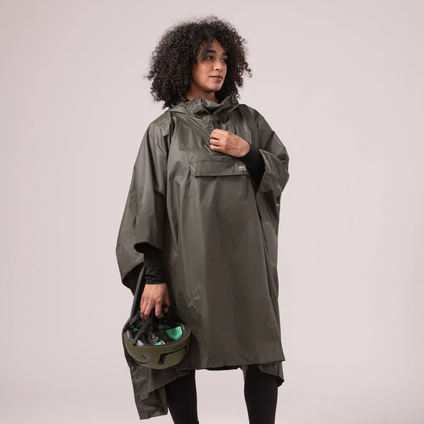 Poncho Packable Waterproof Cape - Khaki