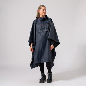 Poncho Packable Waterproof Cape - Navy