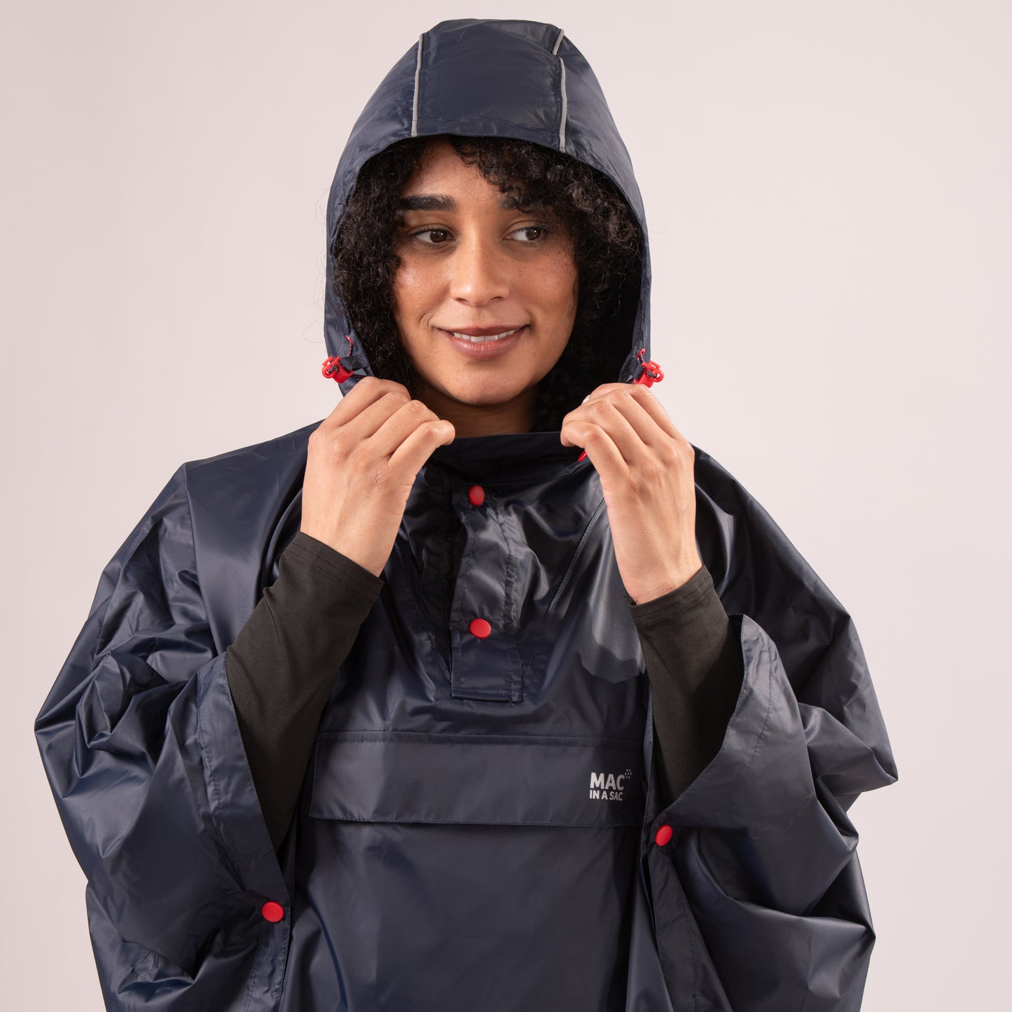 Poncho Packable Waterproof Cape - Navy