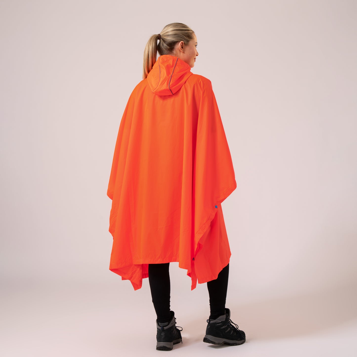 Poncho Packable Waterproof Cape - Neon Orange