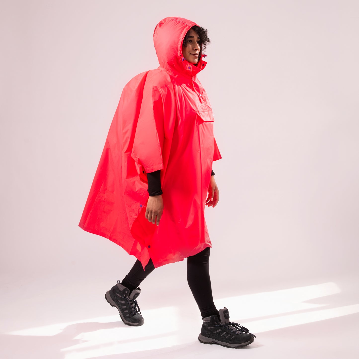 Poncho Packable Waterproof Cape - Neon Watermelon