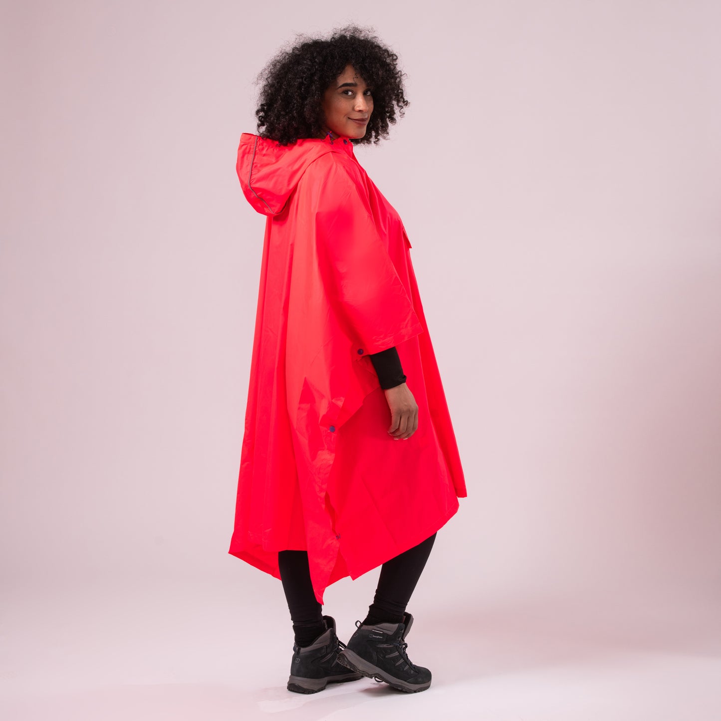 Poncho Packable Waterproof Cape - Neon Watermelon