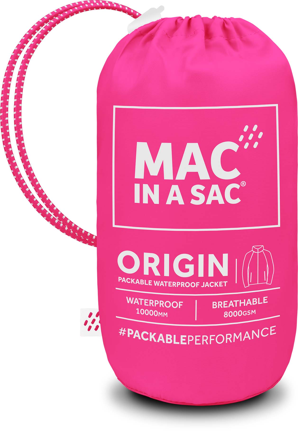 Origin Packable Waterproof Jacket - Pink