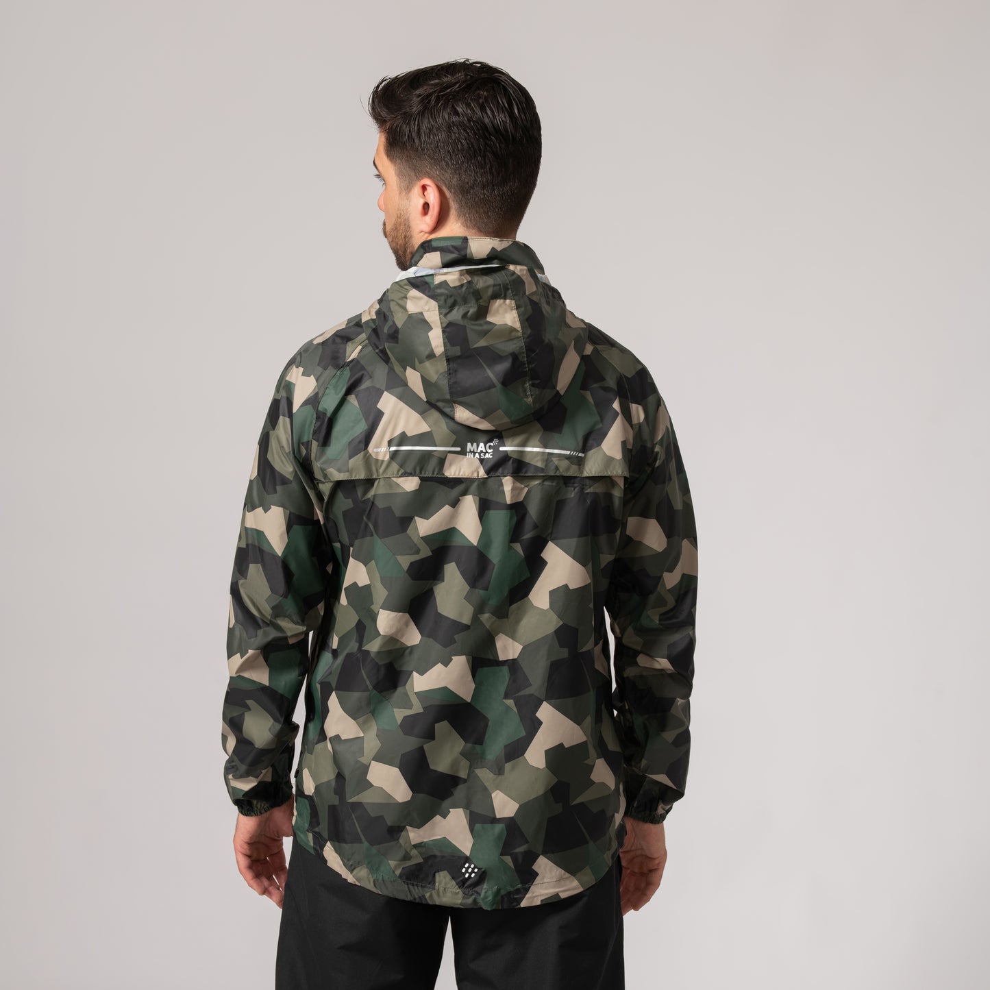Origin Packable Waterproof Jacket - Green Camo